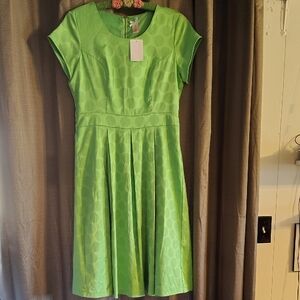 Chic Lime Green Midi Dress
